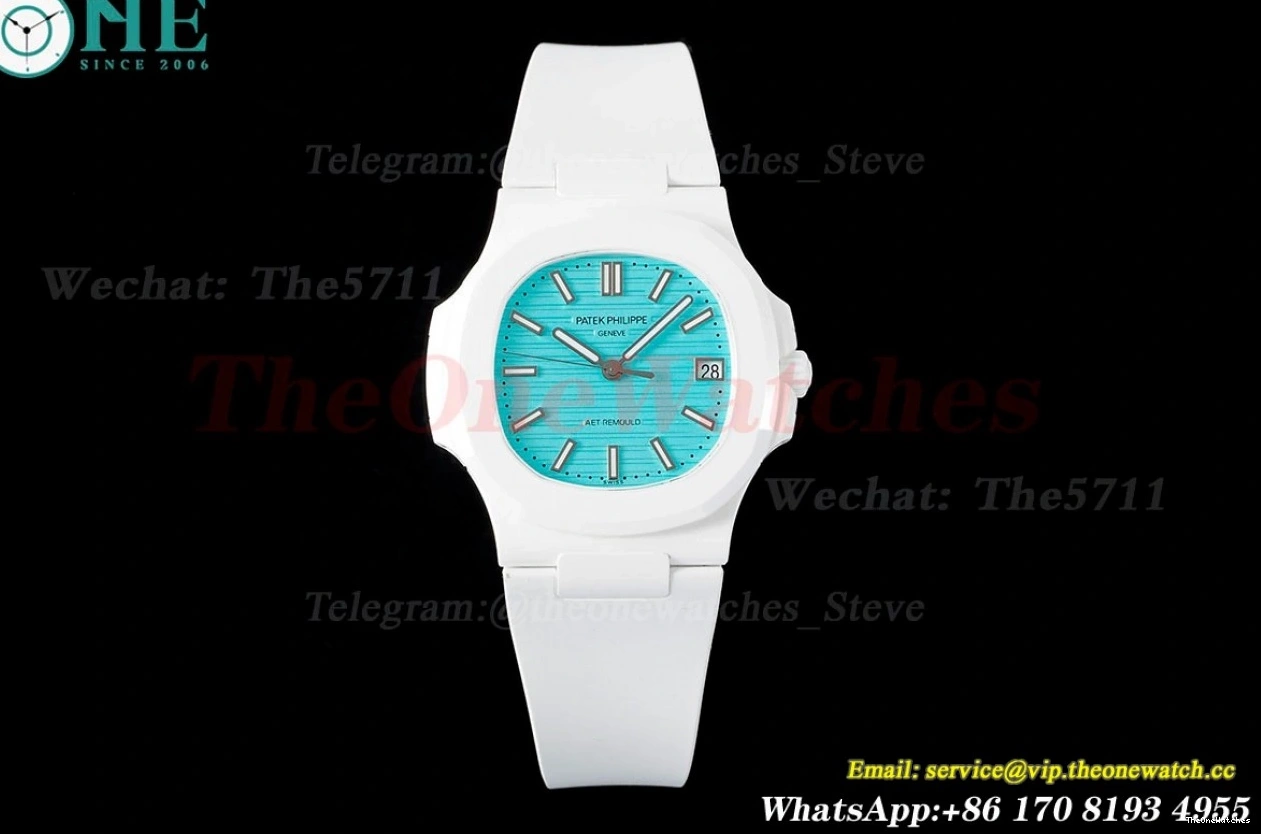 Dial White AMGF Blue AET Nautilus Cer MY9015 RU 5711 40mm Tiffany 0103